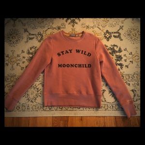 Vintage Style Sweatshirt- Stay Wild Moonchild